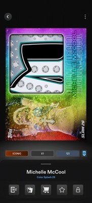 Topps WWE SLAM *DIGITAL* - Color Splash Rainbow Relic - Michelle McCool