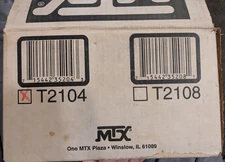 *pair MTX Thunder 2000 T2104 10" High Performance Subwoofer (New open box)