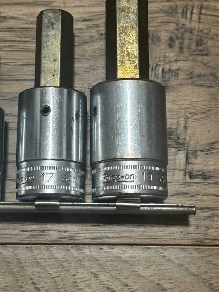 Snap-On 7-Piece 1/2”Drive 6-19mm Standard Hex Bit Socket Driver (Plus 12mmHazet) - Image 2 of 4