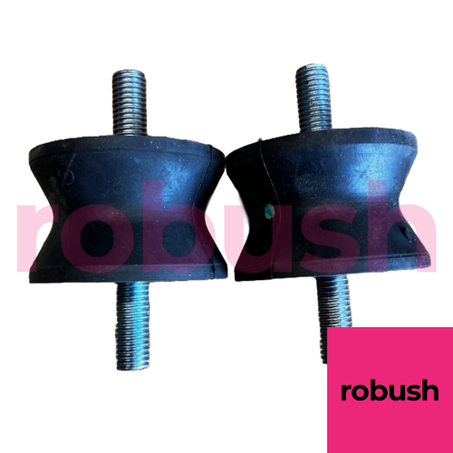 Rubber Bobbin Anti Vibration Car Boat Male/Male A Type Waisted 34/36 M10x25 (x2) - Picture 2 of 3