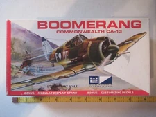 MPC Boomerange Model kit partially assembled with box instruction decals