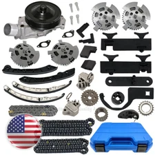 Water Pump Timing Chain Kit VVT Tool Fit Jaguar XKR F-Type XE XF XJ AJ133 5.0L