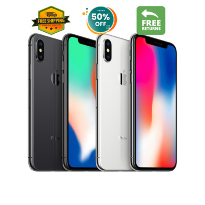 Apple iPhone X 64|256GB Unlocked Verizon At&t T-Mobile LTE 4G Wi-Fi iOS