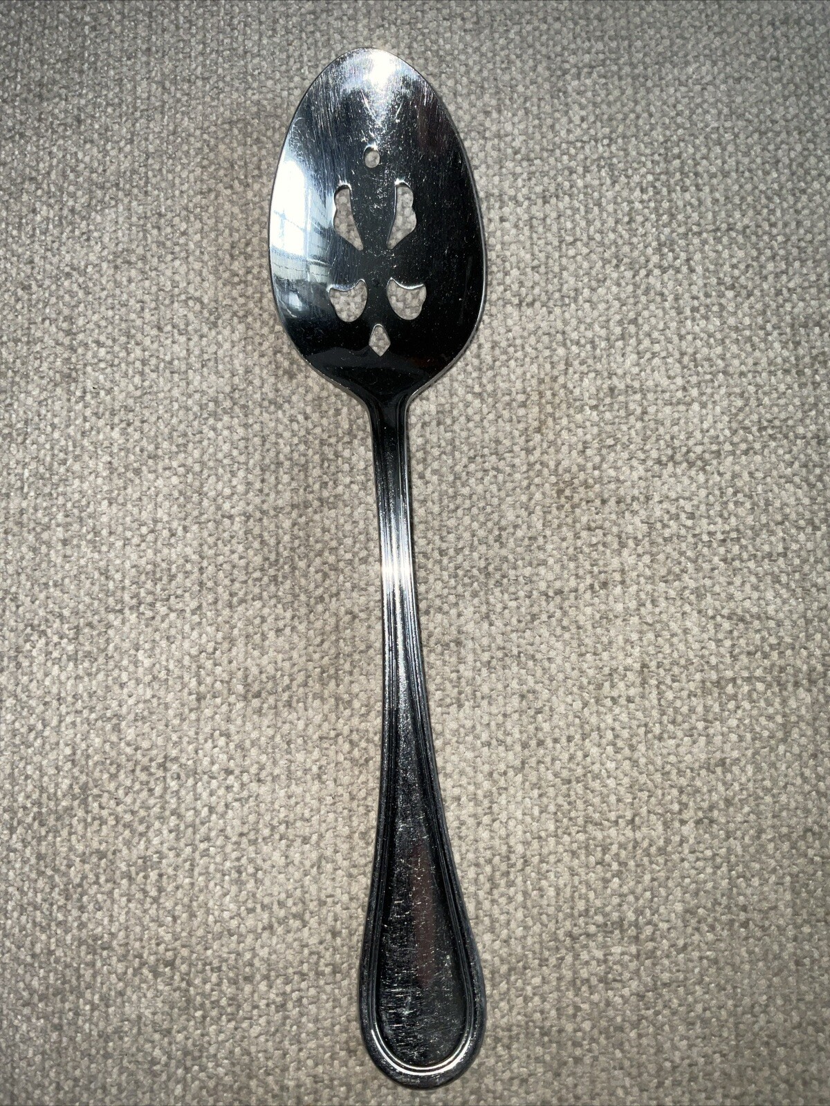Wallace Slotted Serving Spoon & Fork Royal Thread 8.5” See Pics Replacement