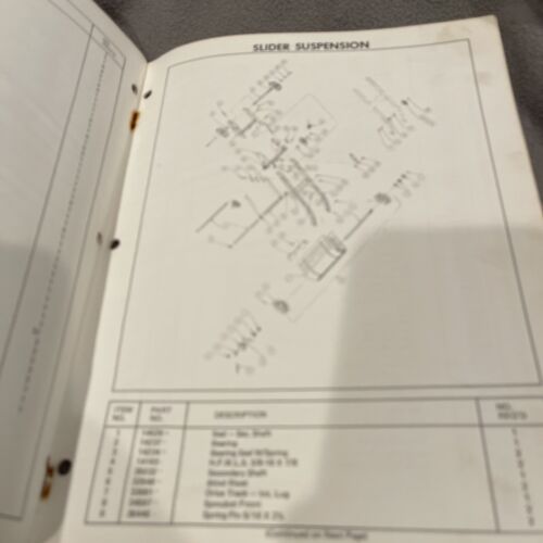 1975 RUPP NITRO SNOWMOBILE CHASSIS PARTS MANUAL 14 PAGES VGUC - Picture 4 of 5