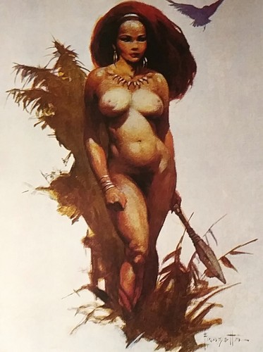 FRAZETTA PRIMITIVE BEAUTY, 11x16" PRINT FROM HOUSE OF GREYSTOKE, 1969, NEU, NEUWERTIG - Bild 2 von 3