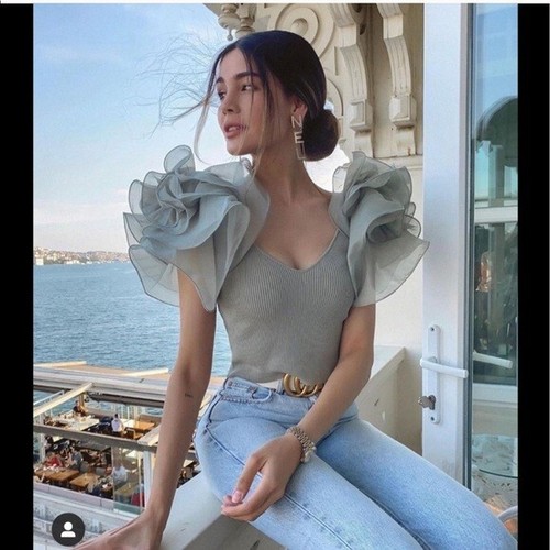 Zara Organza Crop Top eBay