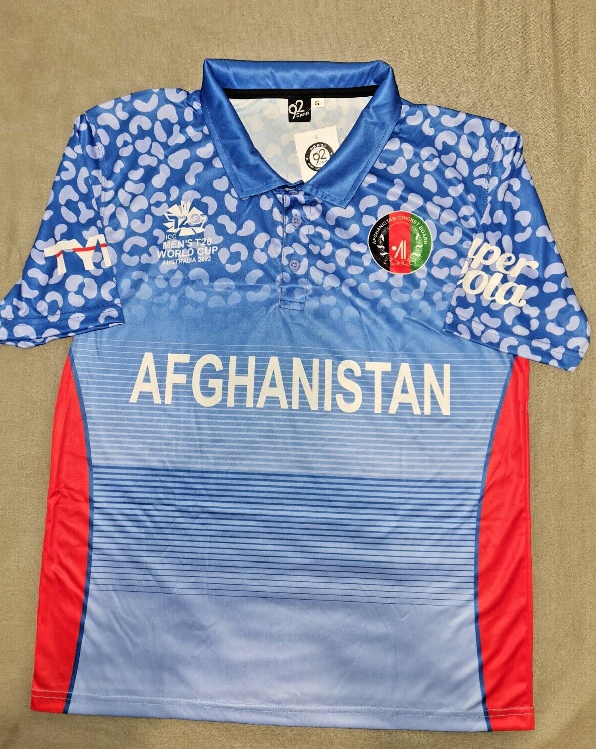 AFGHANISTAN CRICKET T20 WORLD CUP 2022 NATIONAL SHIRT MEMORABILIA GIFT