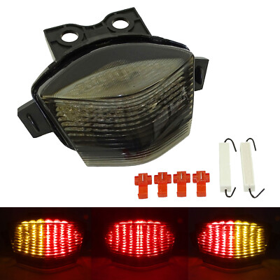 Fanale Posteriore LED Fumé Con Indicatori Di Direzione Integrati Per Kawasaki Ninja 650R / ER-6 (2006-2008) – Topzone
