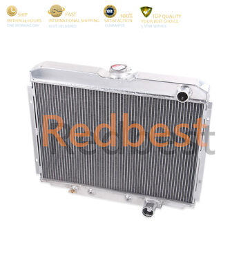 3Row Full Alu Radiator For 67-70 Ford Mustang/Fairlane Mercury Cougar 4.1L l6