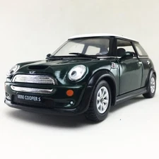 New 5" Kinsmart Mini Cooper S Diecast Model Toy Car 1:28 Green