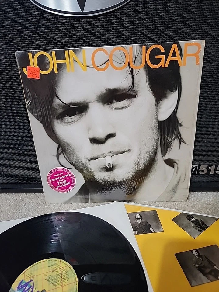 John Cougar Self Titled Lp Vinyl OG 1979 1st Press Shrink/Hype/Insert VG+ - Image 2 of 4