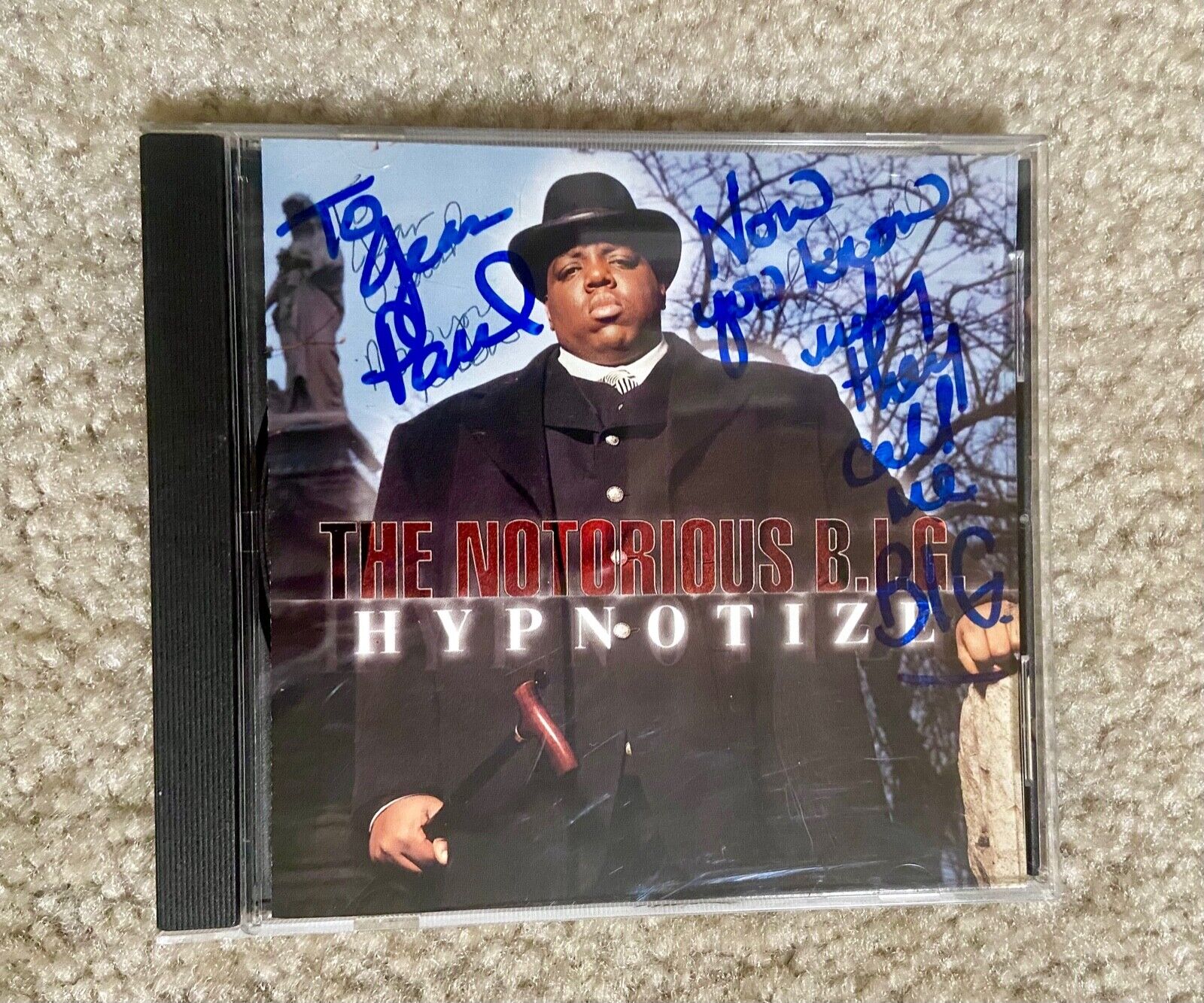 ##READ! vintage BIGGIE SMALLS Notorious B.I.G. promo CD Signed! hip hop rap RARE