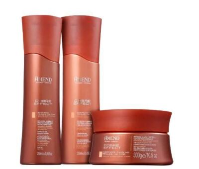 Copper Effect Color Enhancement Nutri-protective Hazelnut Hair Kit 3 Prod  AMEND