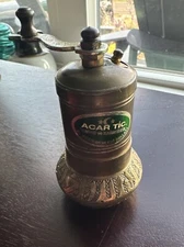 Vintage Acar Brass Pepper/Spice Mill/ Grinder - Turkey, El Degirmenleri,