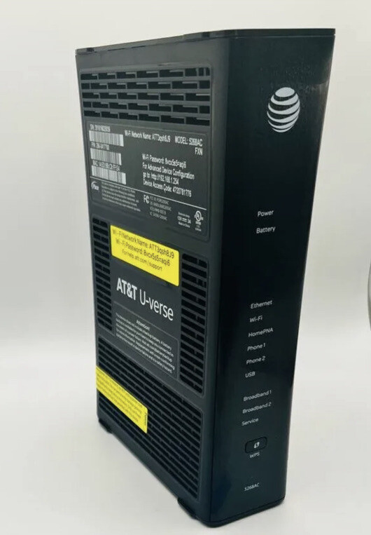 AT&T UVerse Pace 5268AC FXN Gateway Wireless Modem Router No