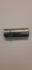 Metal Silver Tone Tomahawk Chip Turquoise Lighter Cover Sleeve Case fits BIC