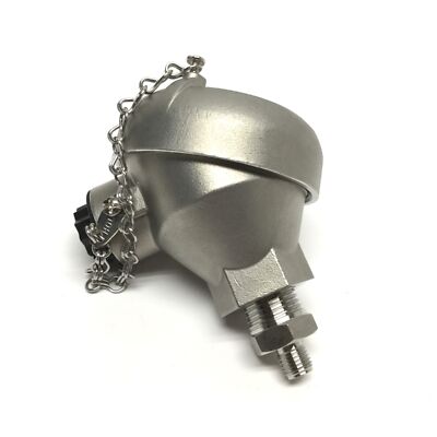 Stainless Steel 3-Wire RTD Temperature Sensor Connection Head 1/2'' x 3/4'' NPT