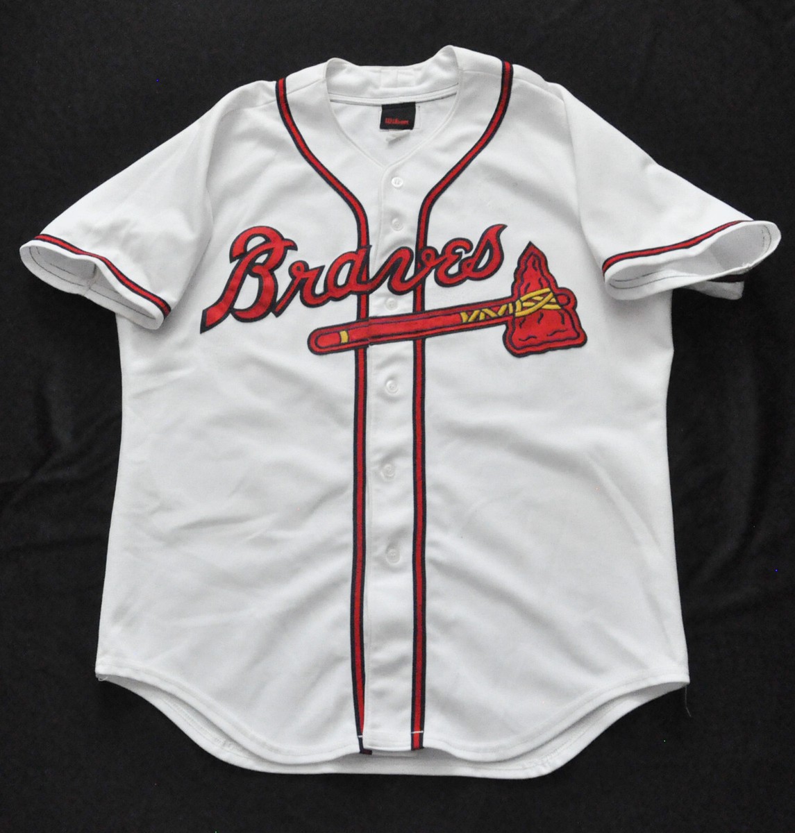 Wilson USA製 Braves ベースボールシャツ 26 Braves Rome Mississippi Wilson Jersey MiLB Game Used Men 46 XL