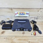 Nintendo 64 N64 Console, Jumper Pak, AV Cables, Power Supply ONLY! - Tested.
