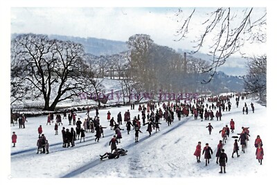 ptc3199 - Yorks. - ''Enjoying the Snow'' von einem Otley Fotografen - Druck 6x4
