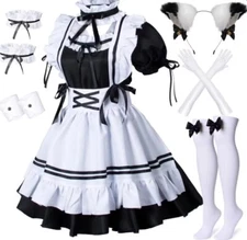 Cute Maid Costume Cosplay Sweet Lolita Women's Men Femboy Anime Clothes Fashion-