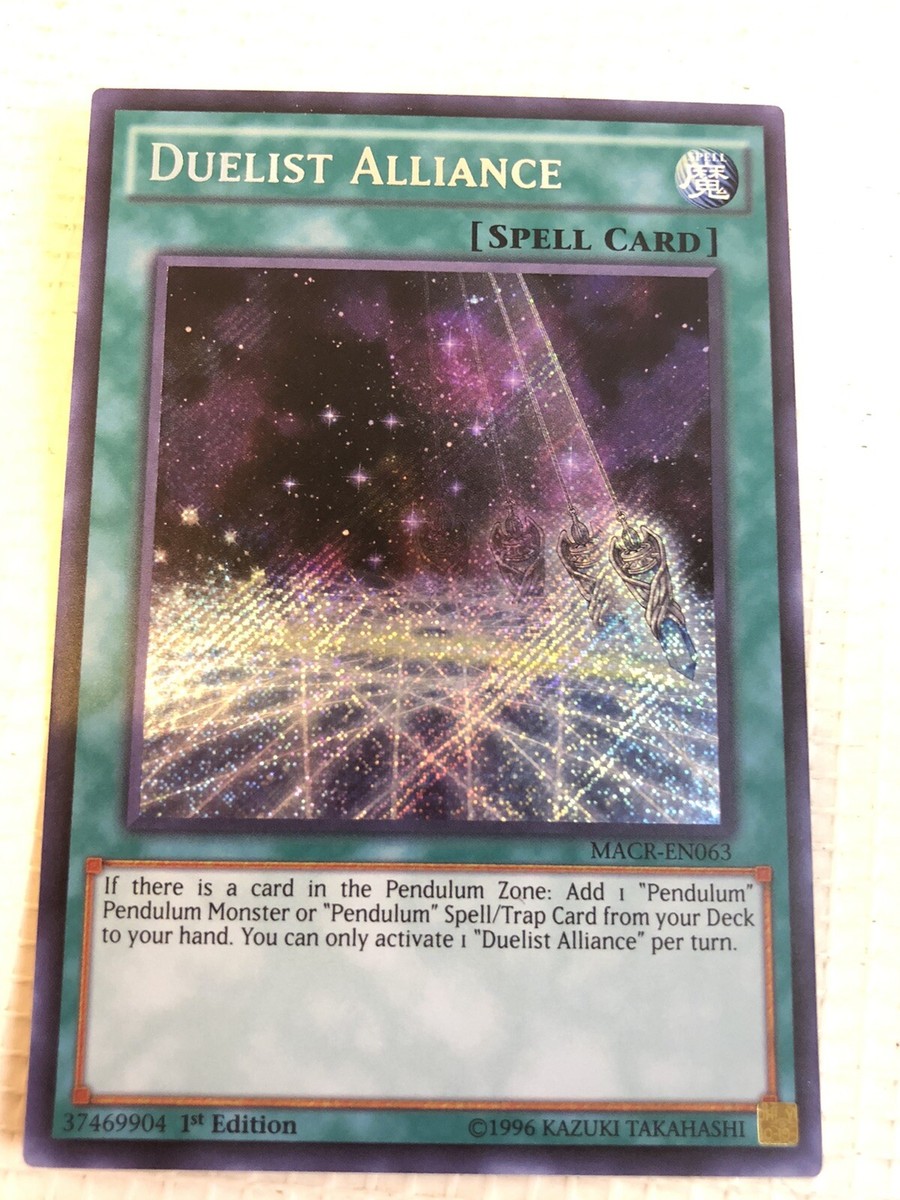 yugioh duelist alliance card Yugioh! Duelist Alliance Secret Rare MACR-EN063 1st Edition Spell NM Near  Mint
