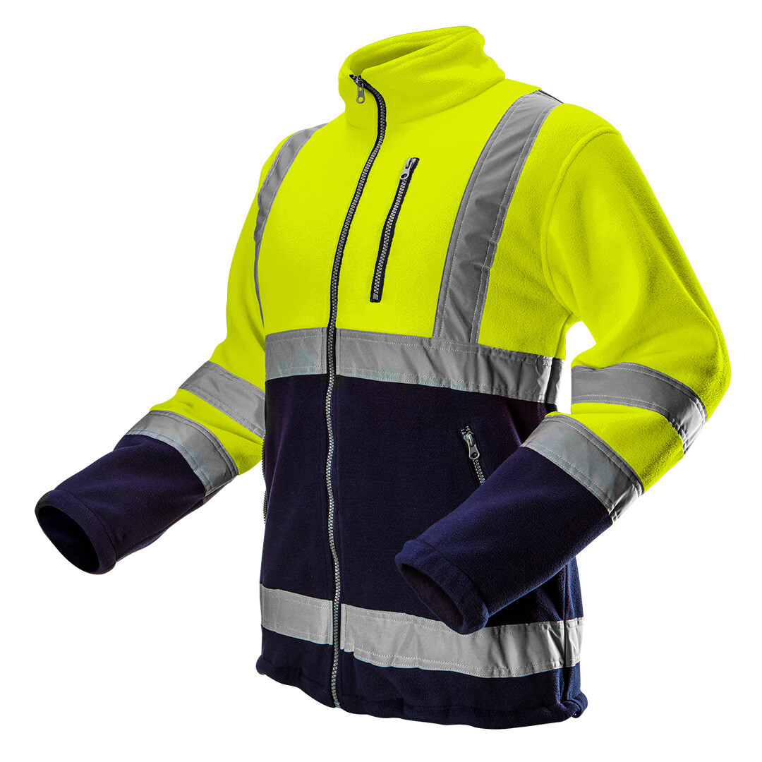 Advertencia sudadera polar, amarillo, talla L