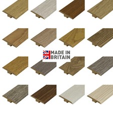 Laminate Wood Flooring T Section MDF Threshold Strip Edge Profile Door Strip Bar