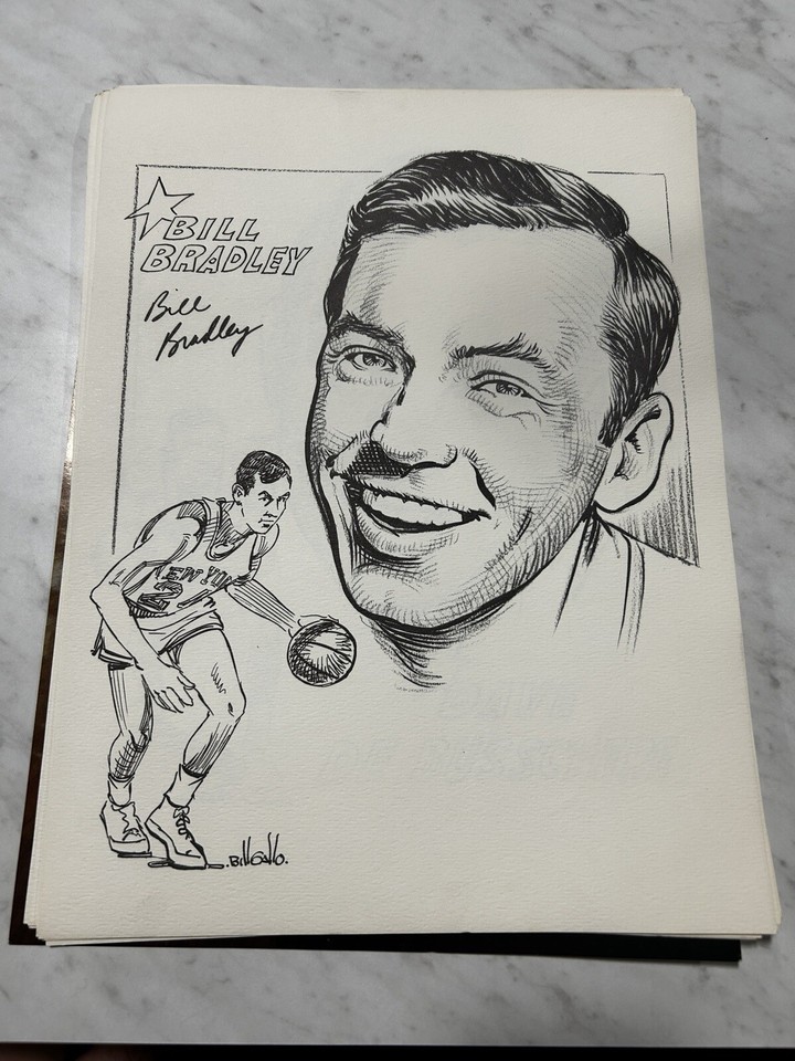 1969 70 Ny Knicks Player Portrait Sketches Bill Gallo Daily News