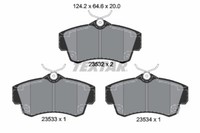 Textar 2353202 Bremsbelagsatz, Scheibenbremse FüR Chrysler, Dodge