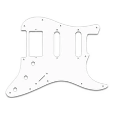 WD Music Stratocaster HSS Pickguard White .090