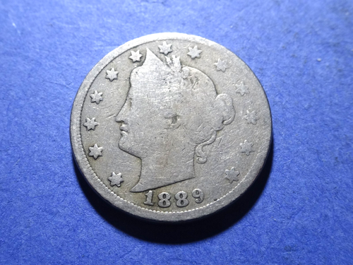 1889 Liberty V Nickel Good/AG