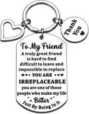 Best Friend Friendship Keychain, Bff Gifts Ideas, Thank You...