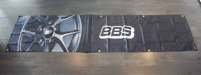 #ad BBS Autotechnik Banner Flag Huge 2x8 Racing Rims Rim Garage Mechanic Man Cave $10.95