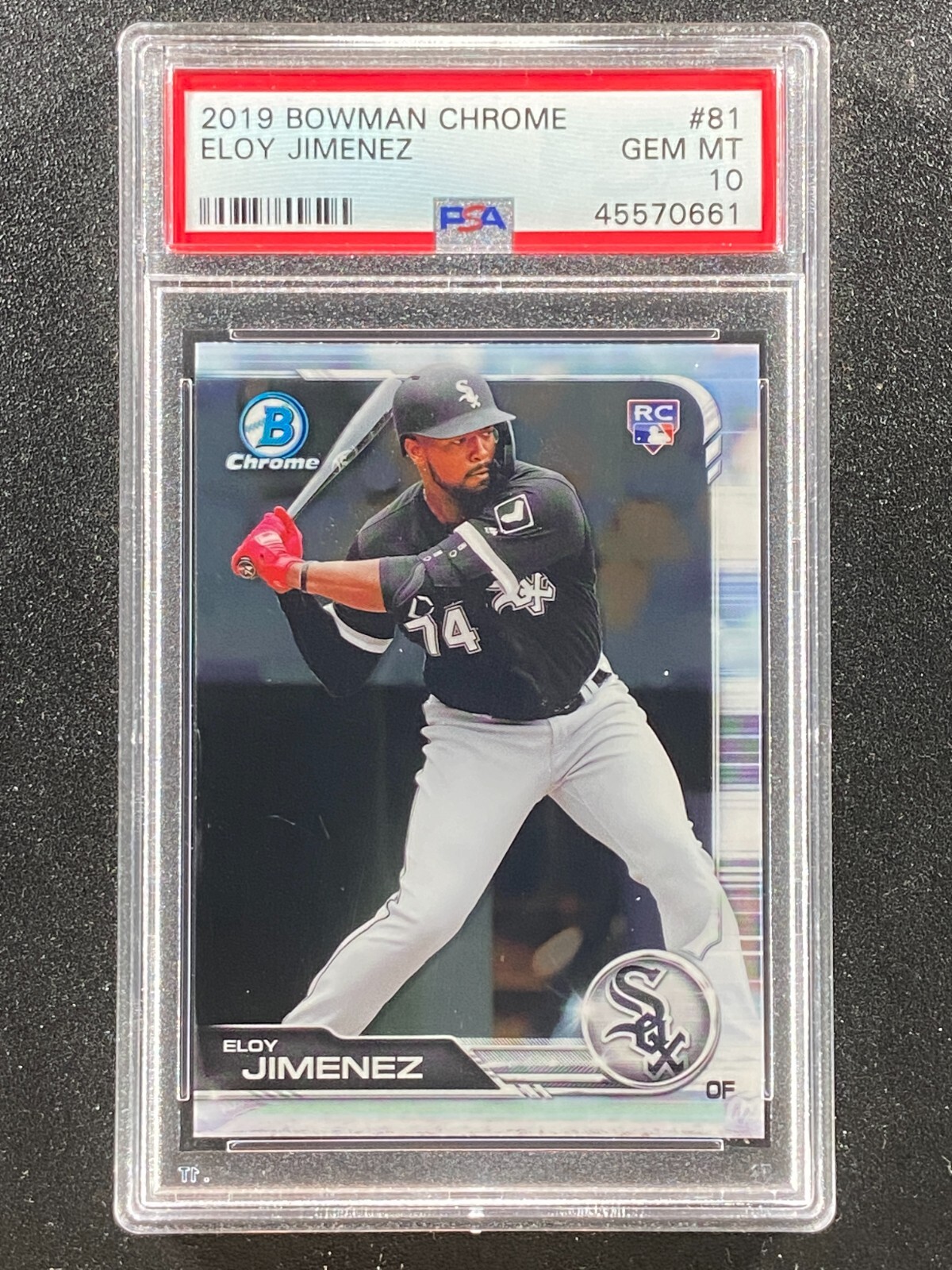 2019 Bowman Chrome  #81  Eloy Jimenez  RC  PSA 10  Chicago White Sox