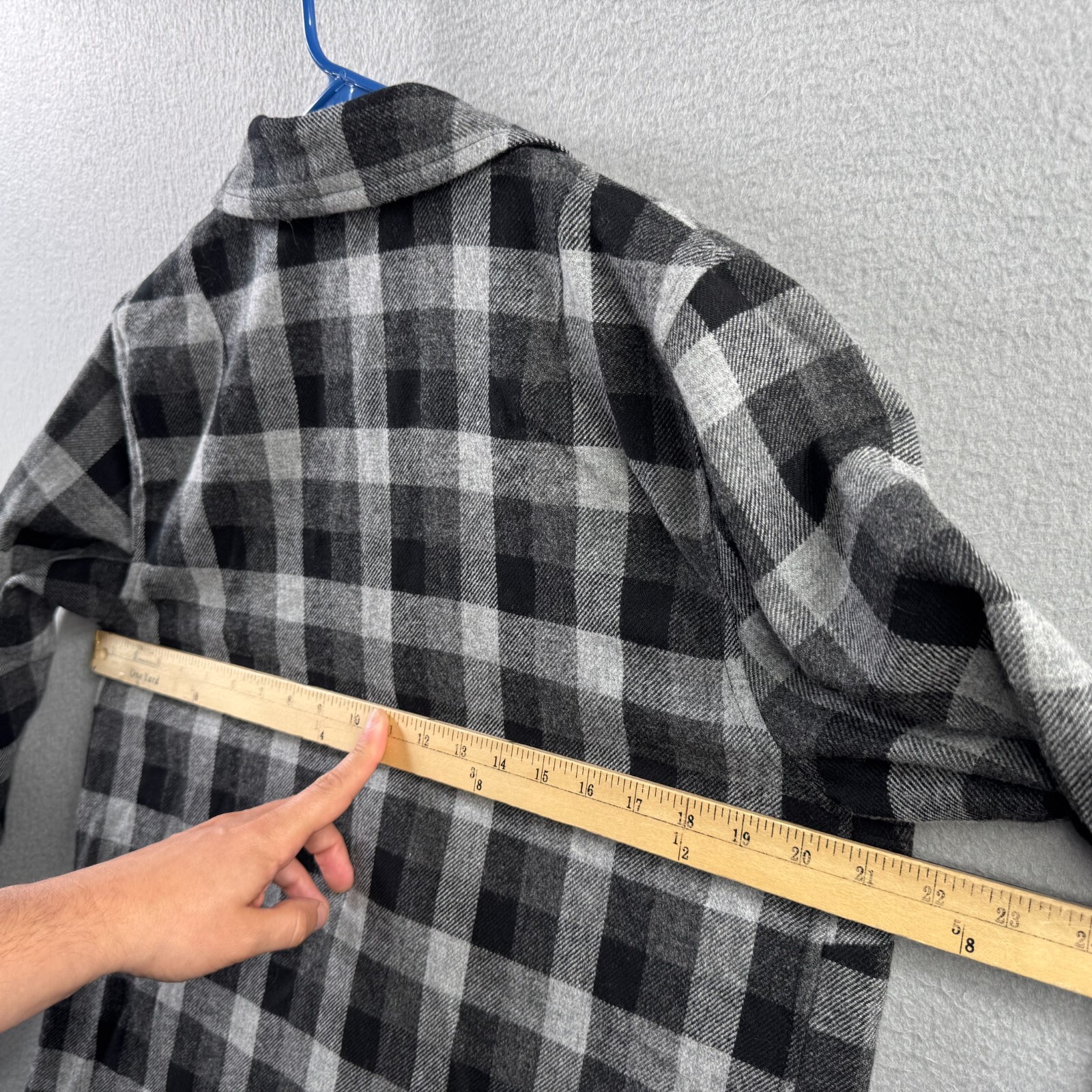 Pendleton Jacket Womens Large Black Gray Plaid 10… - image 10