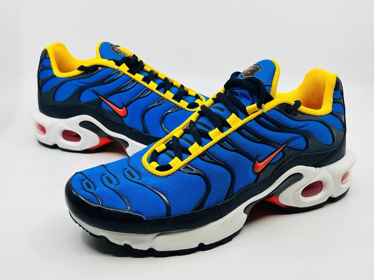 Nike Air Max Plus GS Blue Bright Crimson CI5676 400 Boys Size 6Y
