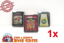 1x CLEAR PLASTIC PROTECTIVE BOX SLEEVE FOR ATARI 2600 GAME CARTRIDGES SIZE B 