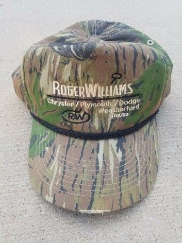 Vintage Roger Williams Chrysler Plymouth Dodge Weatherford Texas Snapback Cap