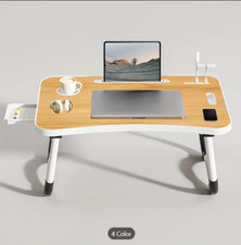 Large Multi Functional Laptop Bed with Cup Holder And Drawer