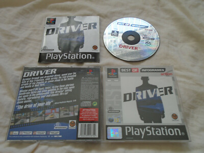 Driver PS1 (KOMPLETT) Sony Playstation Classic Driving Black Label Rennwagen
