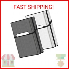 roygra Cigarette Case, Brushed Aluminum Magnetic 20 Capacity - 2 Pack Gray Silv