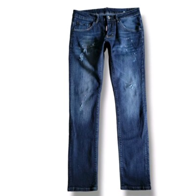 DSQUARED2 Mid Rise Slim Fit Tall Inseam Super Skinny Jeans Size 30