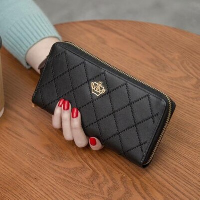 Women Ladies Long Leather Wallet Credit Card Holder Zipper Purse Clutch Handbag