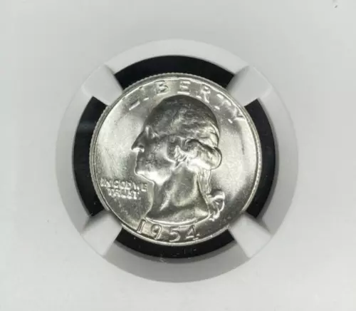 1954-S WASHINGTON SILVER QUARTER ~ NGC - MS 65 ~BEAUTIFUL COIN~ REF#95-038