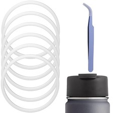 Gasket Replacement for Hydro Flask Wide Mouth Flip Lid Cap, 6PCS Silicone O Ring