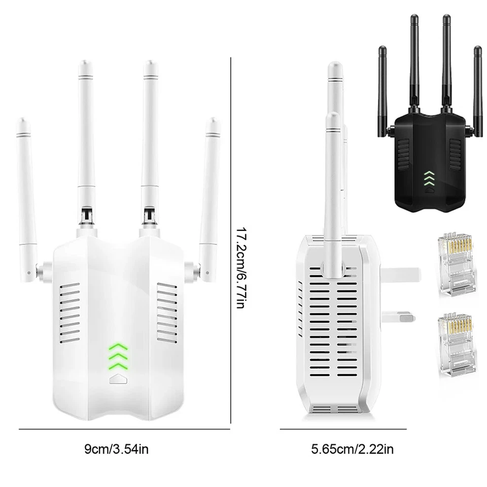 Say Goodbye to Dead Zones with 1200Mbps WiFi Signal Amplifier UK Plug! - Image 2 of 4