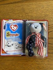 Ty Beanie Babies-Rare Spangle The Bear - McDonalds - 1999 in original packaging