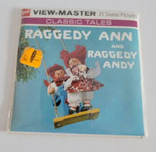 1971 VIEW-MASTER B406 "RAGGEDY ANN AND RAGGEDY ANDY" 3 Reel Packet And Booklet